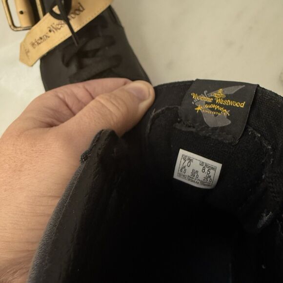 Vans Sk8-hi Platform Vivienne Westwood Anglomania Buckle Shoes Womens 8.5 Black - Picture 14 of 14
